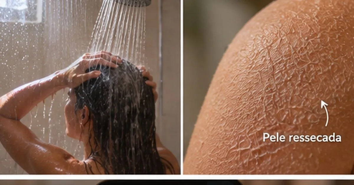 Banho quente e bucha podem piorar o ressecamento da pele