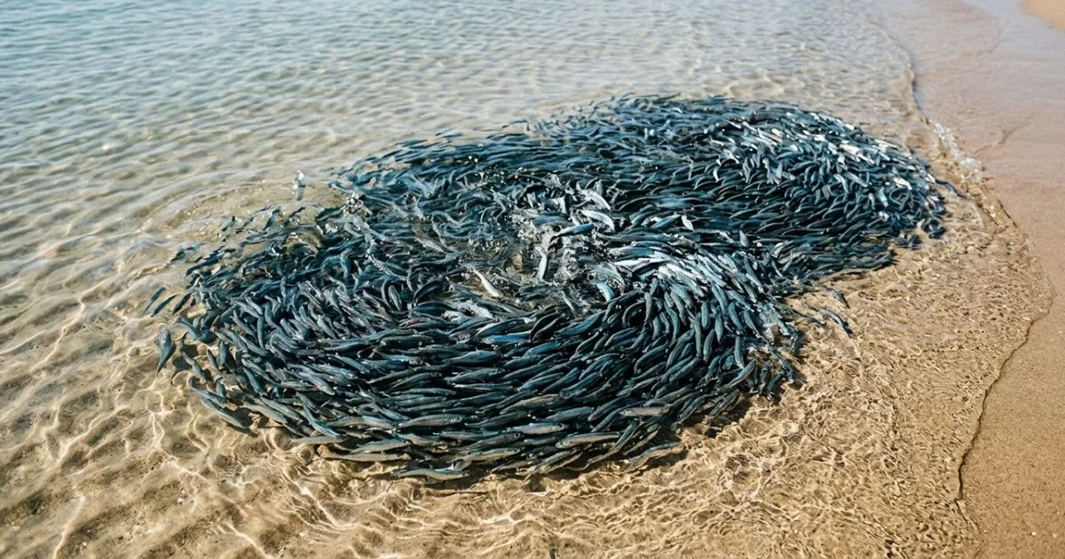 Imagens registram tubarões-de-pontas-negras em caçada no limite da praia