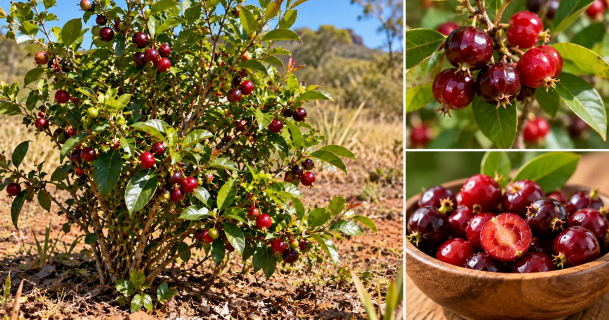 Cereja-do-cerrado se destaca pelo sabor doce e pelas cores intensas