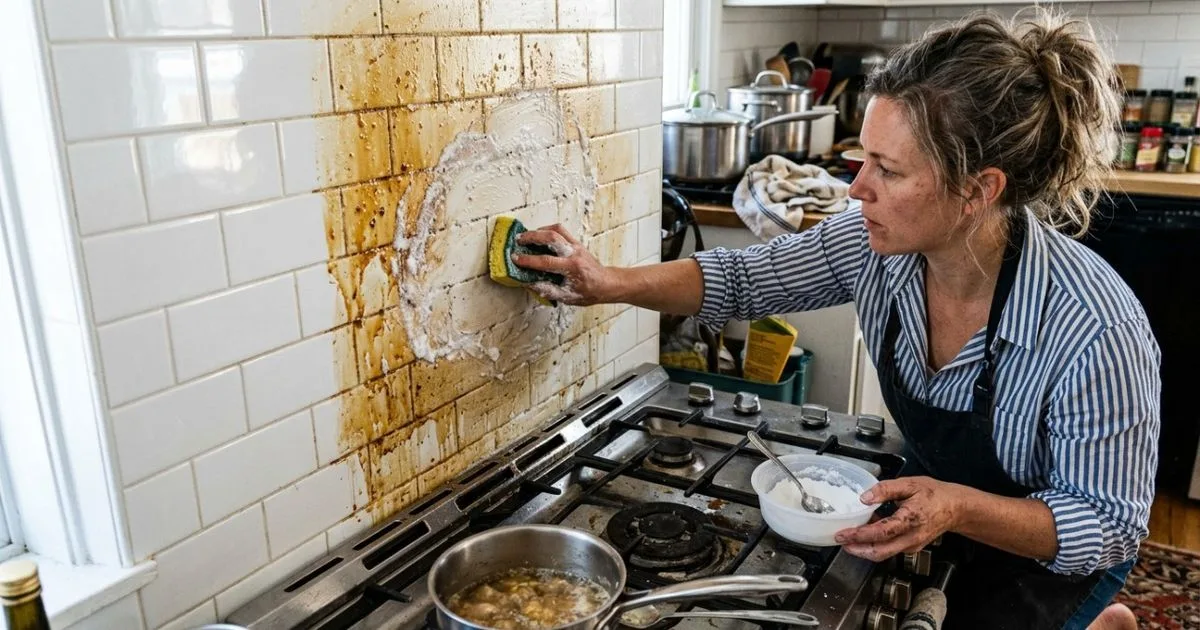 Mistura com detergente e bicarbonato facilita a limpeza dos azulejos engordurados