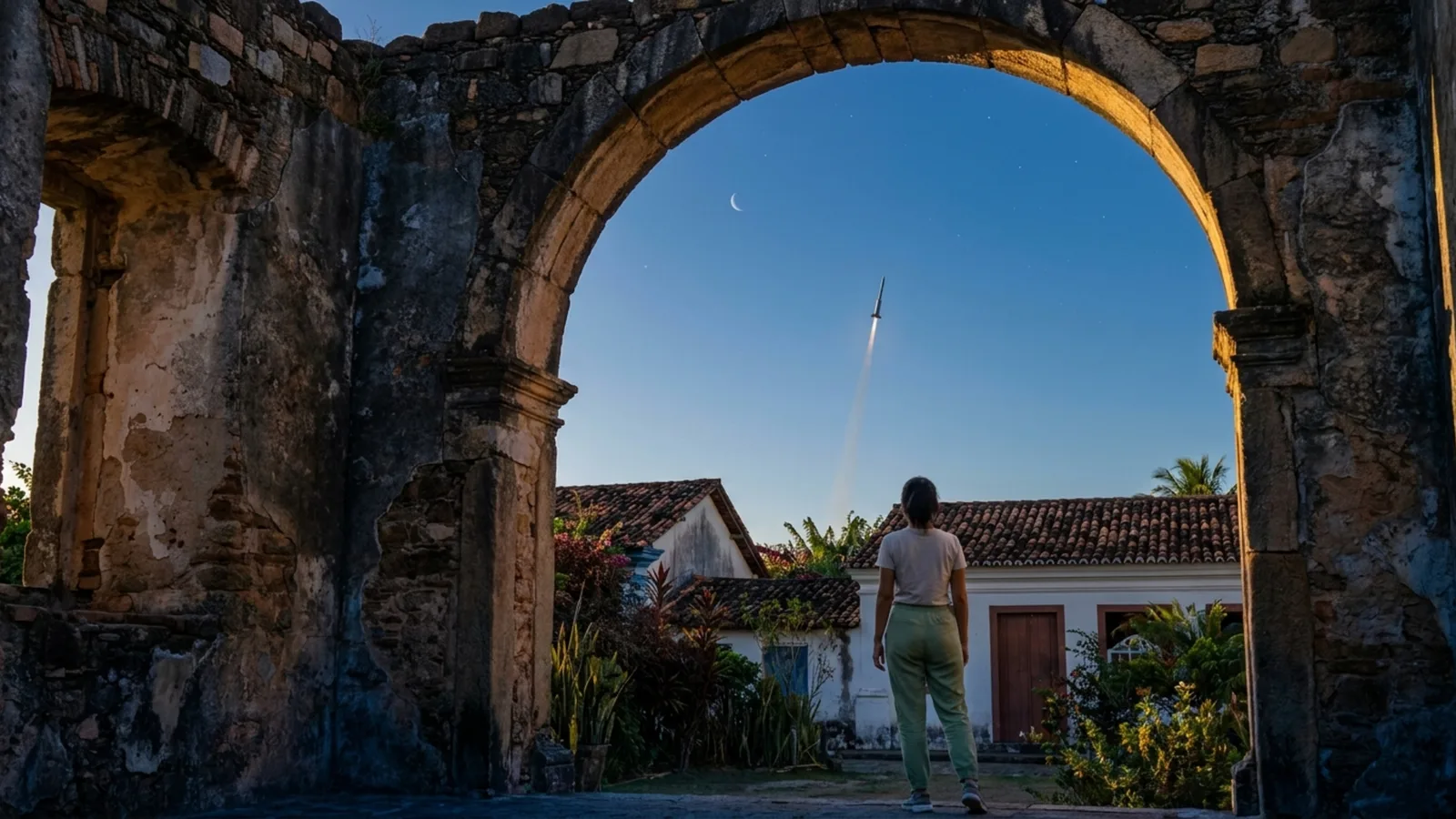Alcântara reúne ruínas coloniais e uma base de foguetes no Maranhão