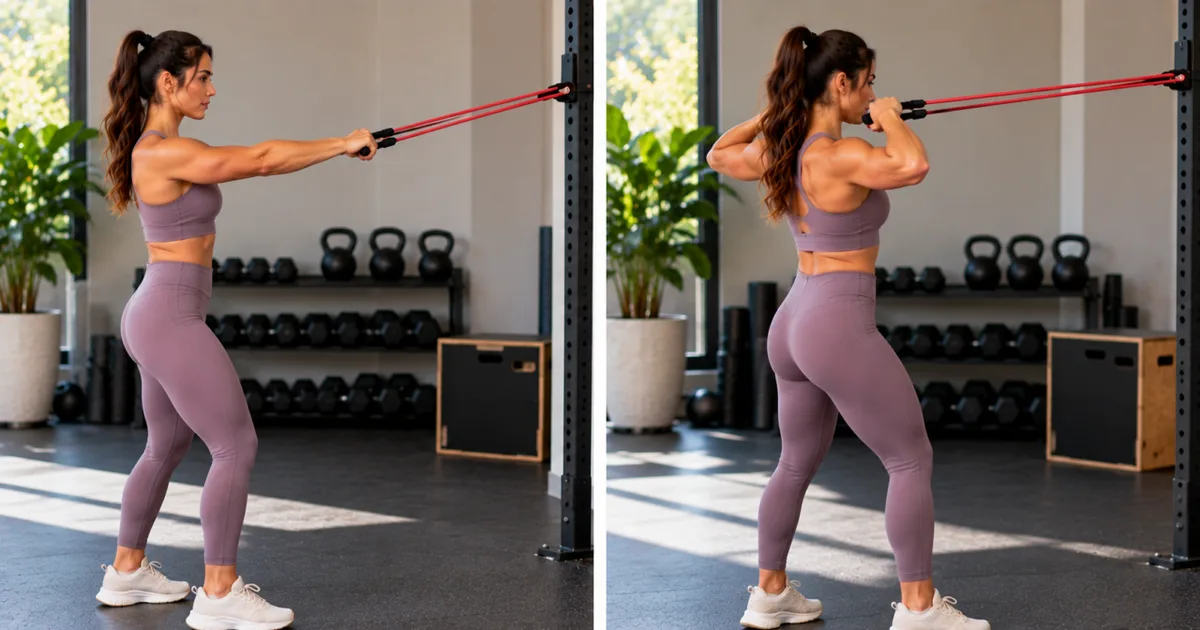 Face pull com elástico: como executar com controle e segurança