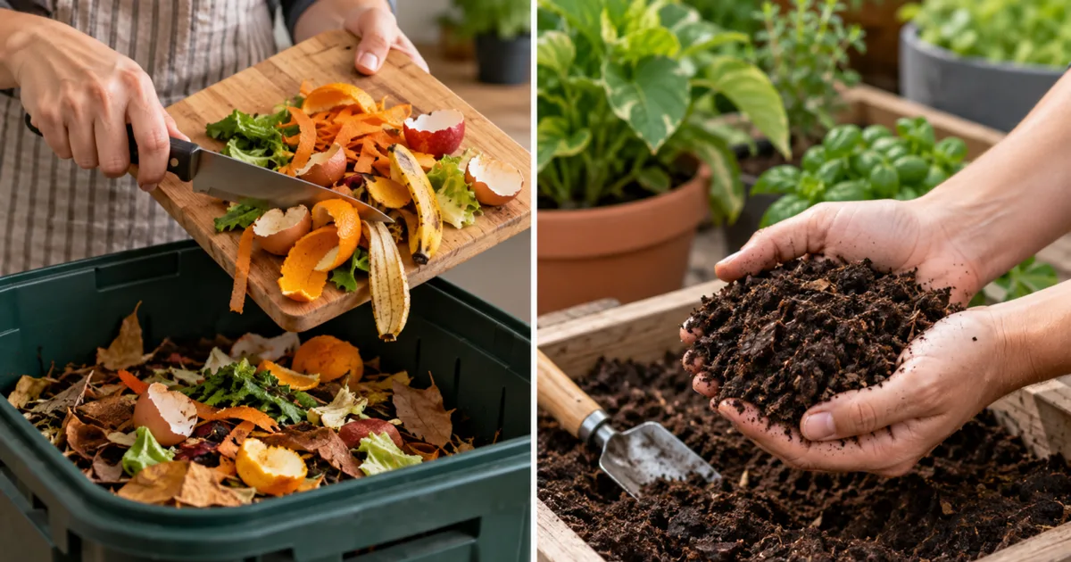Como transformar restos de cozinha em adubo para plantas