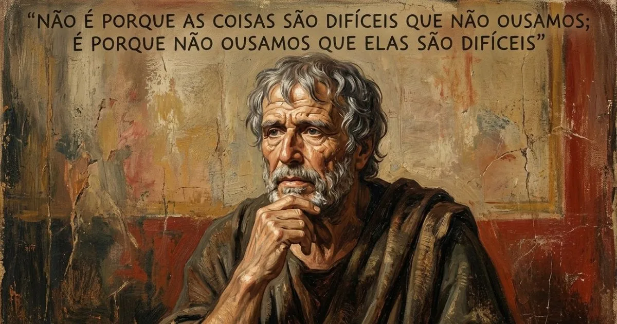 Sêneca: agir reduz o tamanho dos obstáculos criados pelo medo