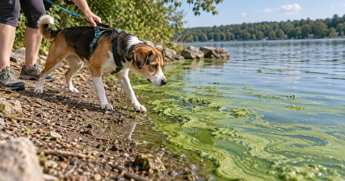 Como proteger cães de toxinas em lagos durante passeios