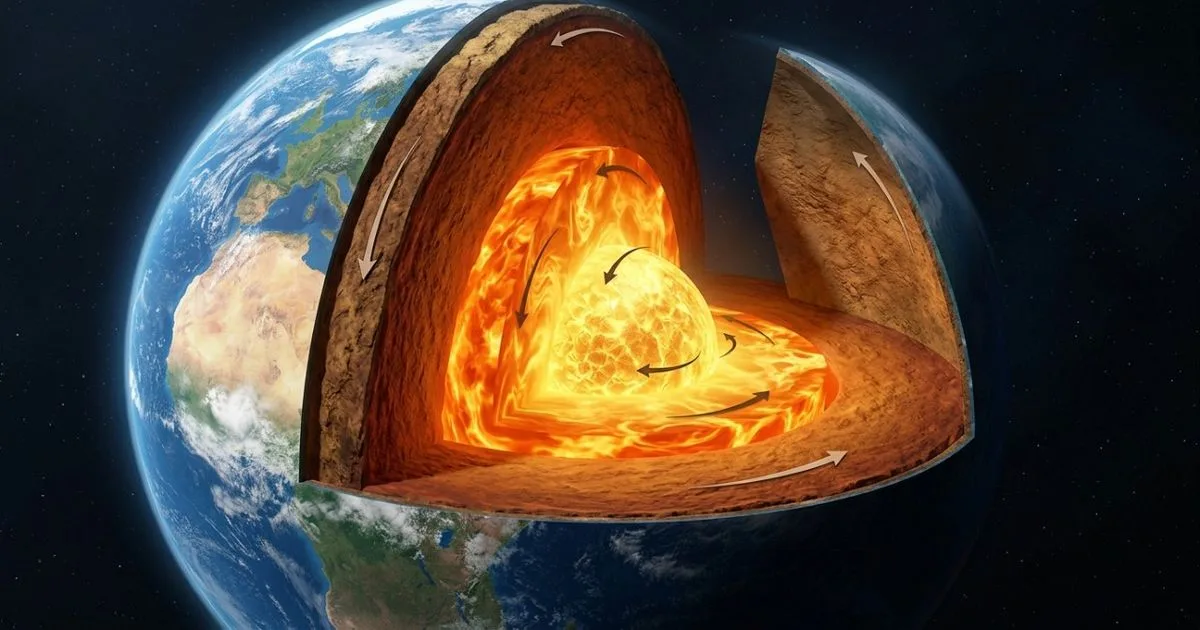 Ondas sísmicas mostram mudança no movimento do núcleo interno da Terra