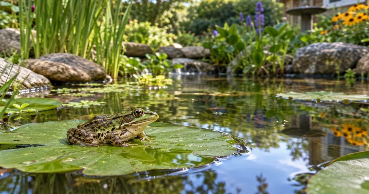 Lago criado para projeto escolar transforma quintal em refúgio para a fauna