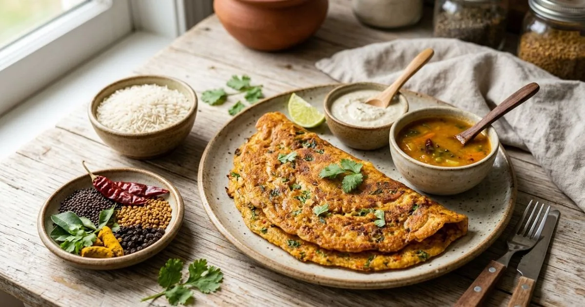Receita indiana usa grãos, arroz e temperos para um café da manhã com fibras