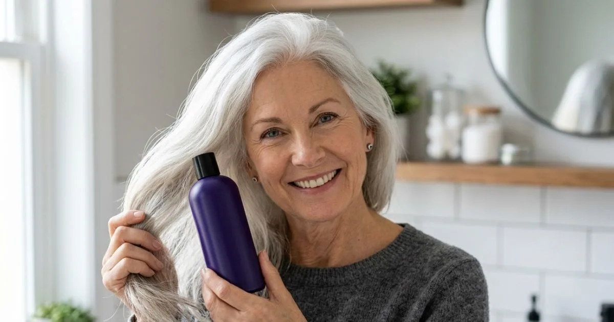 Como usar shampoo tonalizante sem apagar o brilho dos cabelos grisalhos