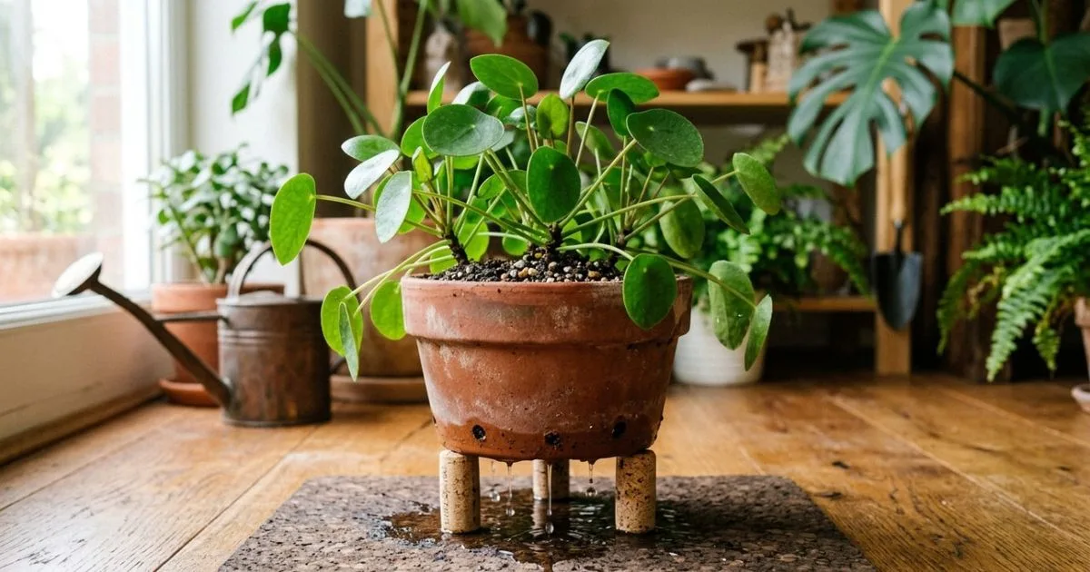 Rolhas sob vasos ajudam a preservar a drenagem das plantas