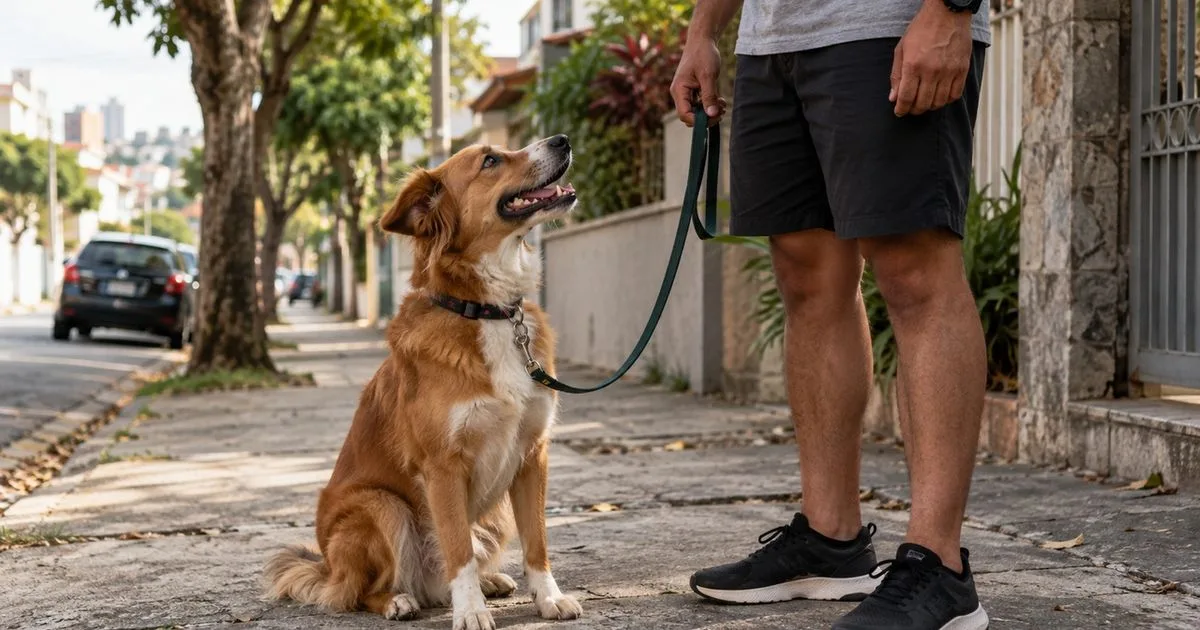 Cachorro parou durante o passeio? Saiba o que observar antes de puxar a guia