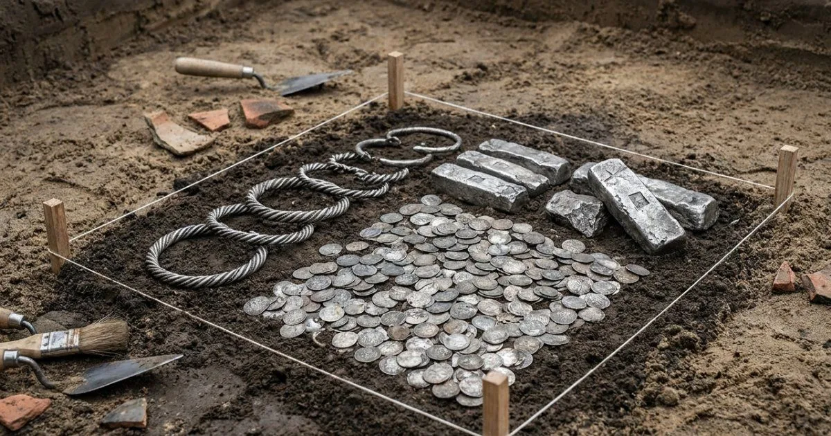 Depósito viking de prata em Rebild reúne moedas islâmicas e inglesas