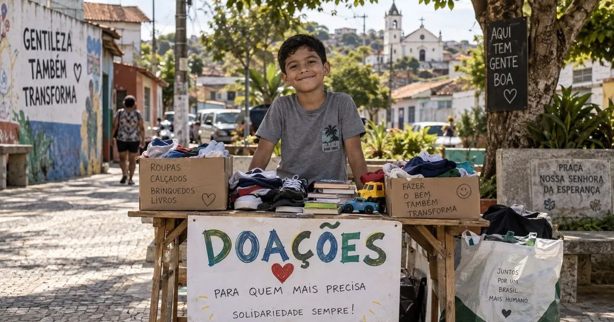 Aniversário de Caio vira ponto de coleta e reúne doações para famílias atingidas