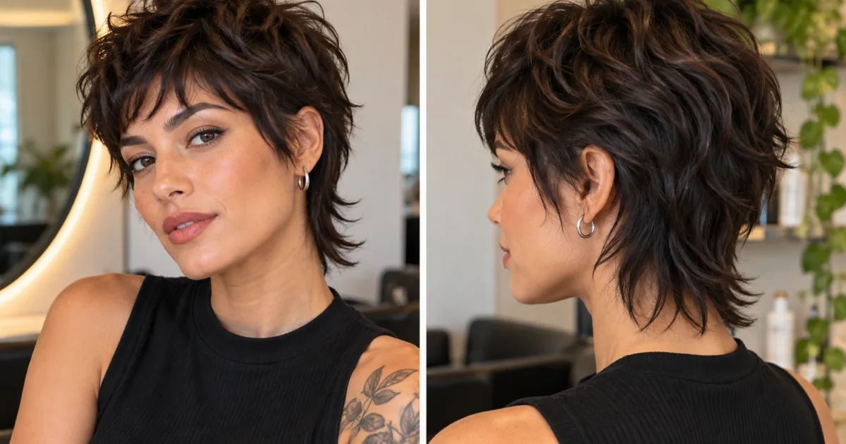 Mixie cut combina topo curto, nuca alongada e pontas desconectadas