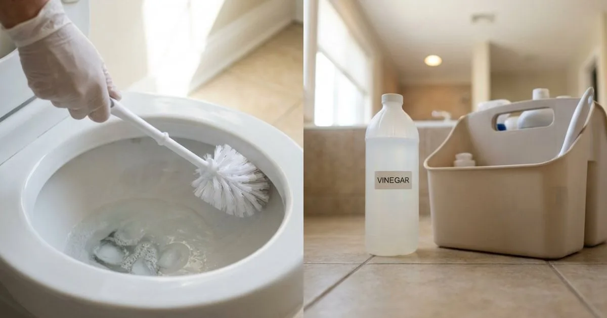 Gelo e vinagre podem ajudar na limpeza do vaso sanitário