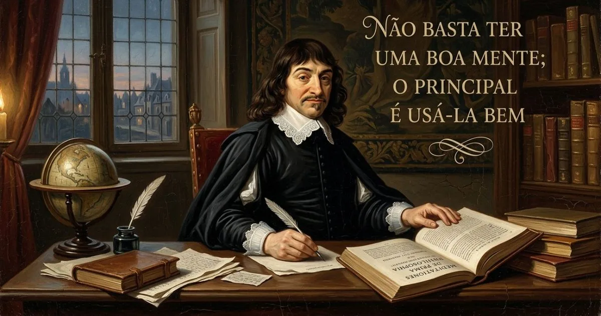 Para Descartes, inteligência depende de método para produzir boas decisões