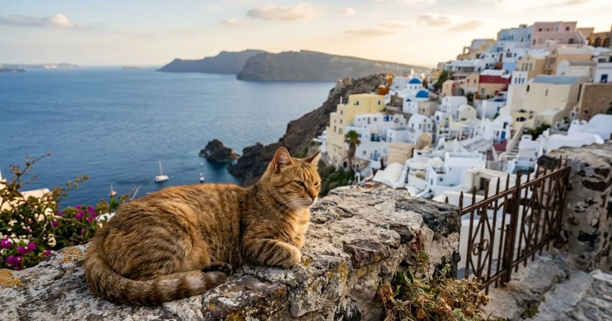Projeto em Syros oferece hospedagem a voluntários que cuidam de gatos
