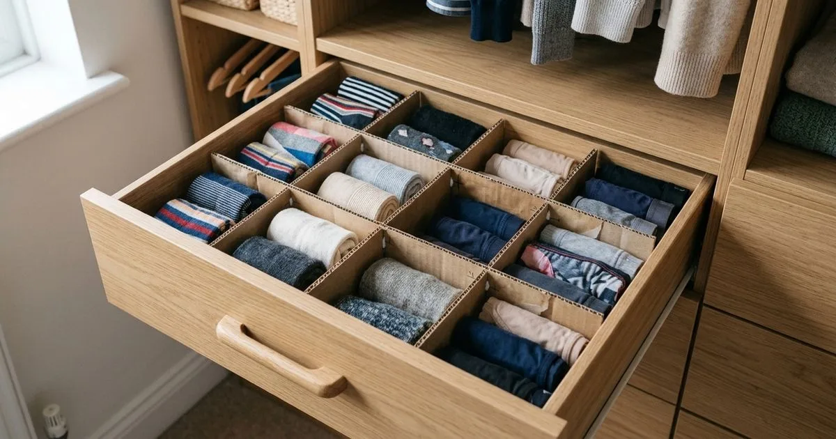Como transformar caixas de papelão em divisórias para o guarda-roupa