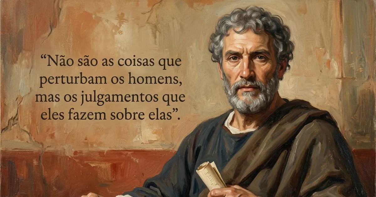Para Epicteto, o modo de interpretar define o peso das adversidades
