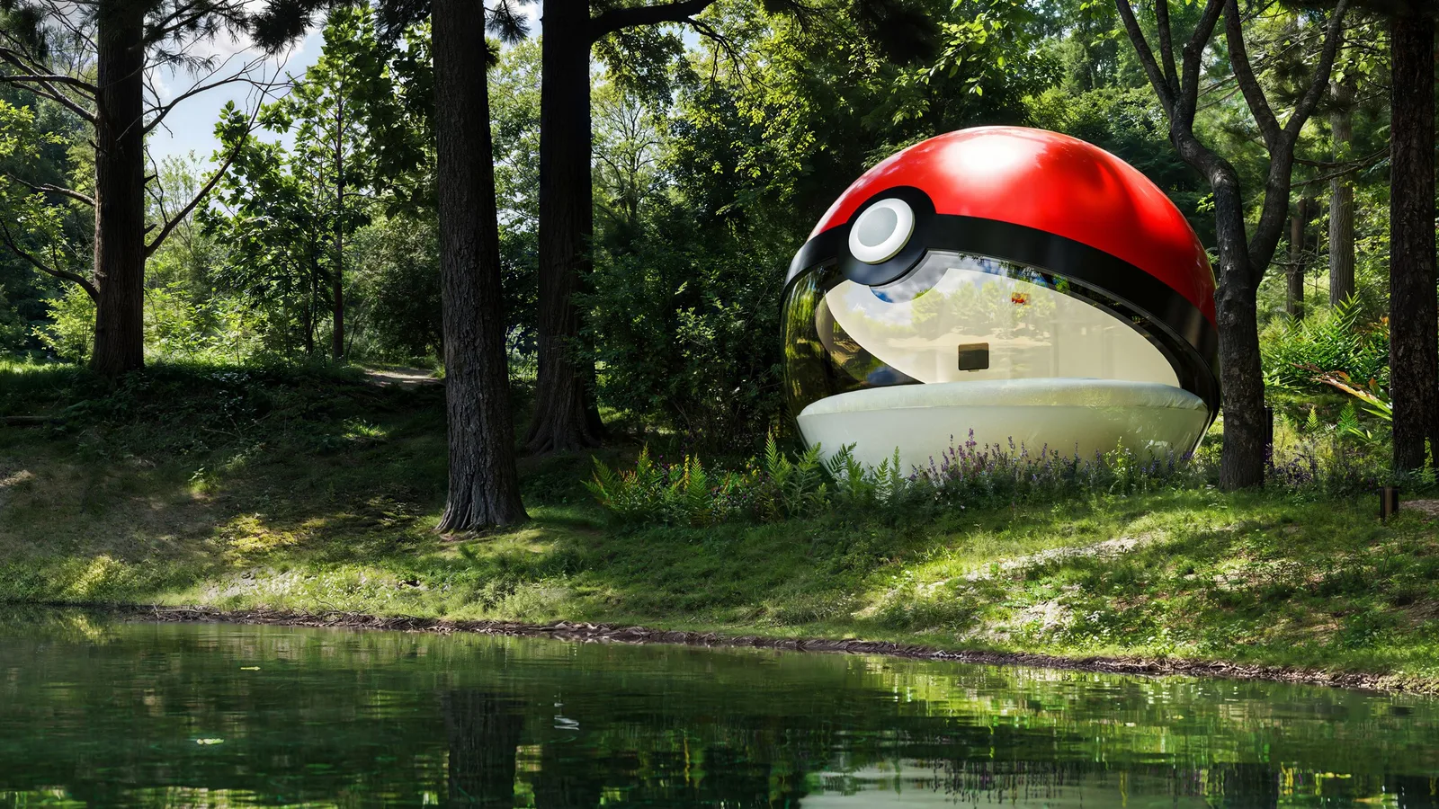 Pokébola gigante vira suíte para fãs de Pokémon em Hokkaido