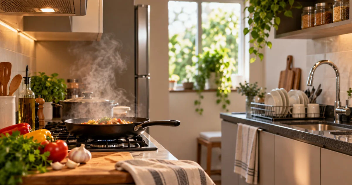Por que o cheiro de comida fica na cozinha mesmo após a limpeza