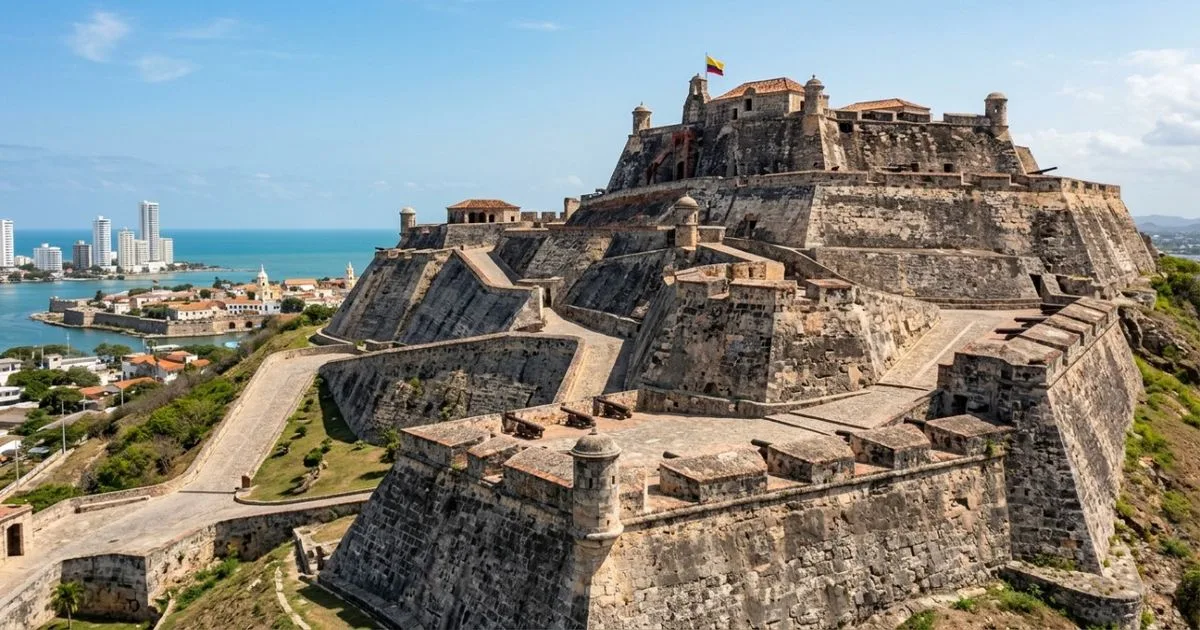 Cartagena conserva túneis, baluartes e ruas que guardam sua história colonial