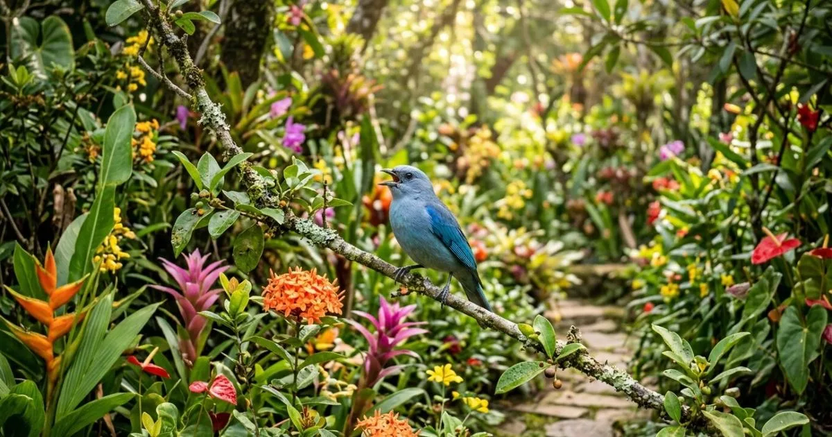 O que o canto dos pássaros revela sobre o jardim e a casa