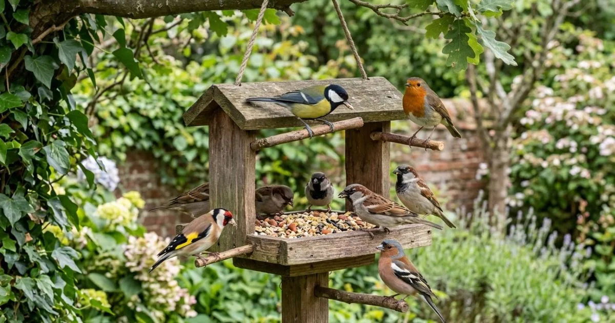 Aves que podem visitar o comedouro do jardim