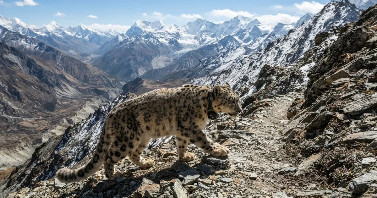 Leopardos-das-neves usam vales de três países, indica monitoramento no Himalaia