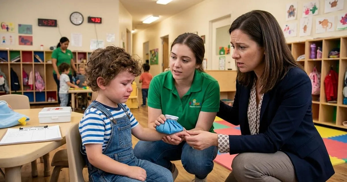 Creche deve comunicar família e buscar atendimento após acidente com criança