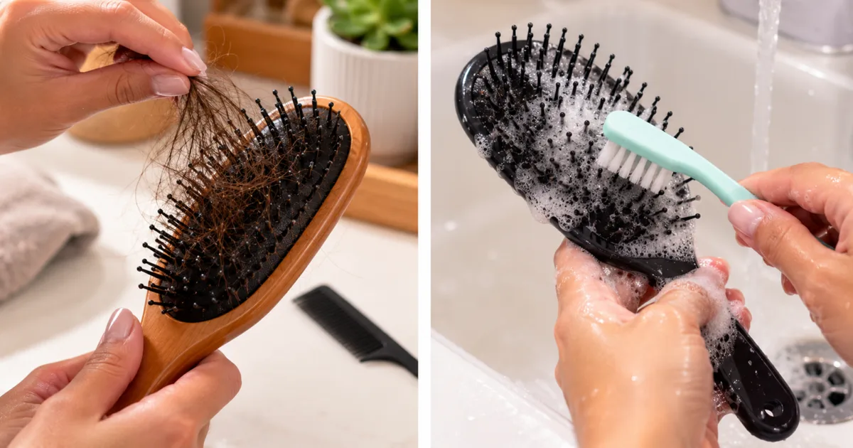 Como higienizar a escova de cabelo sem danificar o material