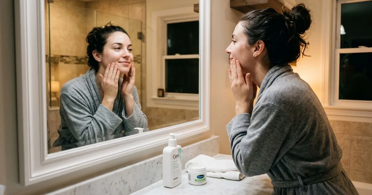 Skincare à noite: como montar uma rotina simples e observar a reação da pele