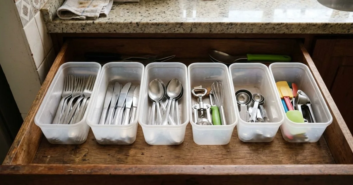 Como reaproveitar potes de sorvete para organizar a cozinha