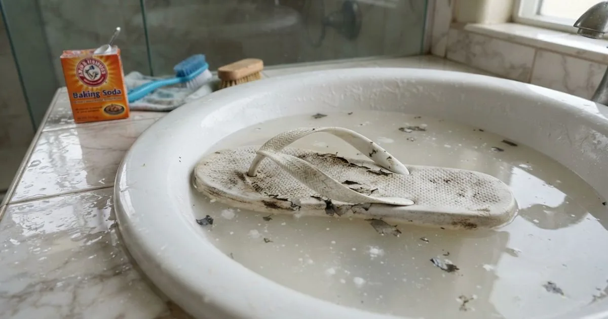 Como limpar o chinelo de banheiro e reduzir o mofo na borracha