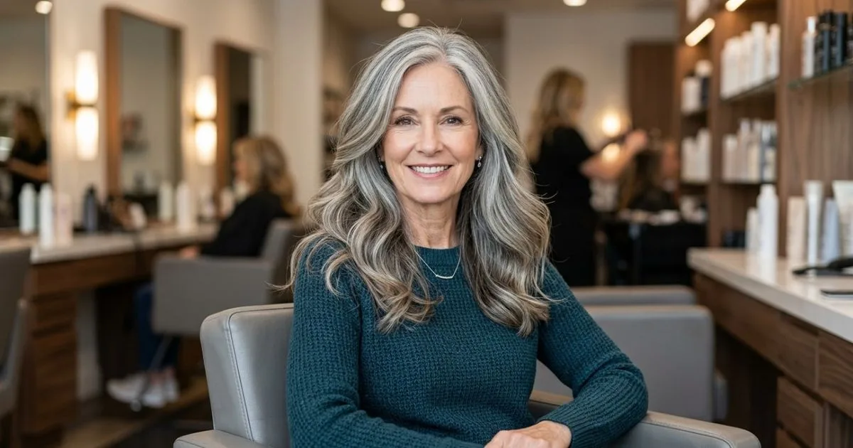 Balayage greige integra fios grisalhos sem marcar tanto o crescimento