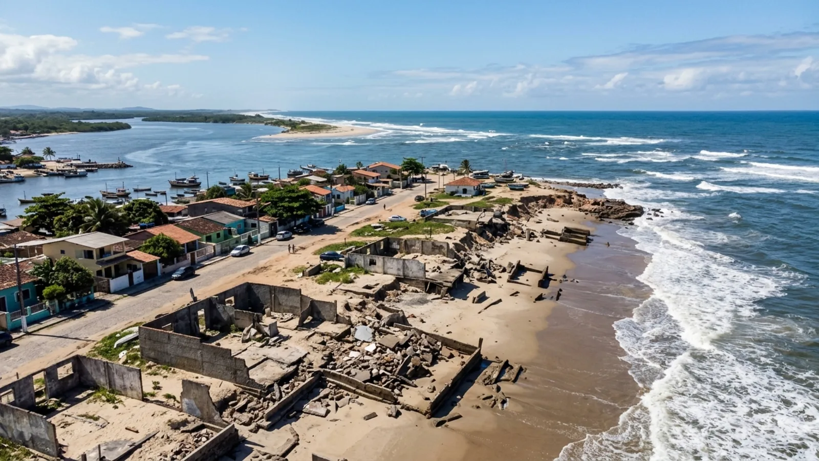 São João da Barra revela o caminho da areia entre Atafona e Grussaí