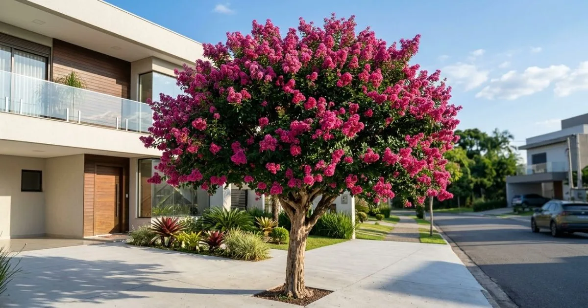 Resedá combina sombra, flores e raízes adequadas para calçadas