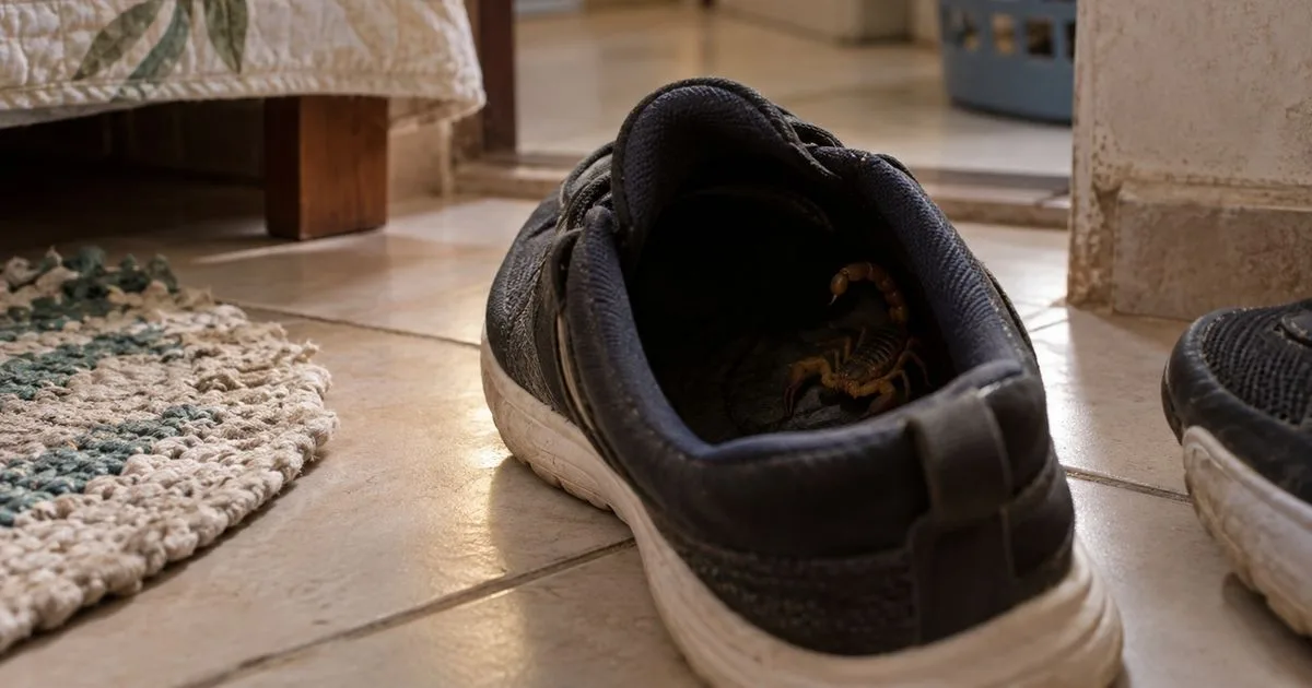 Escorpião no sapato: como agir e o que revisar dentro de casa