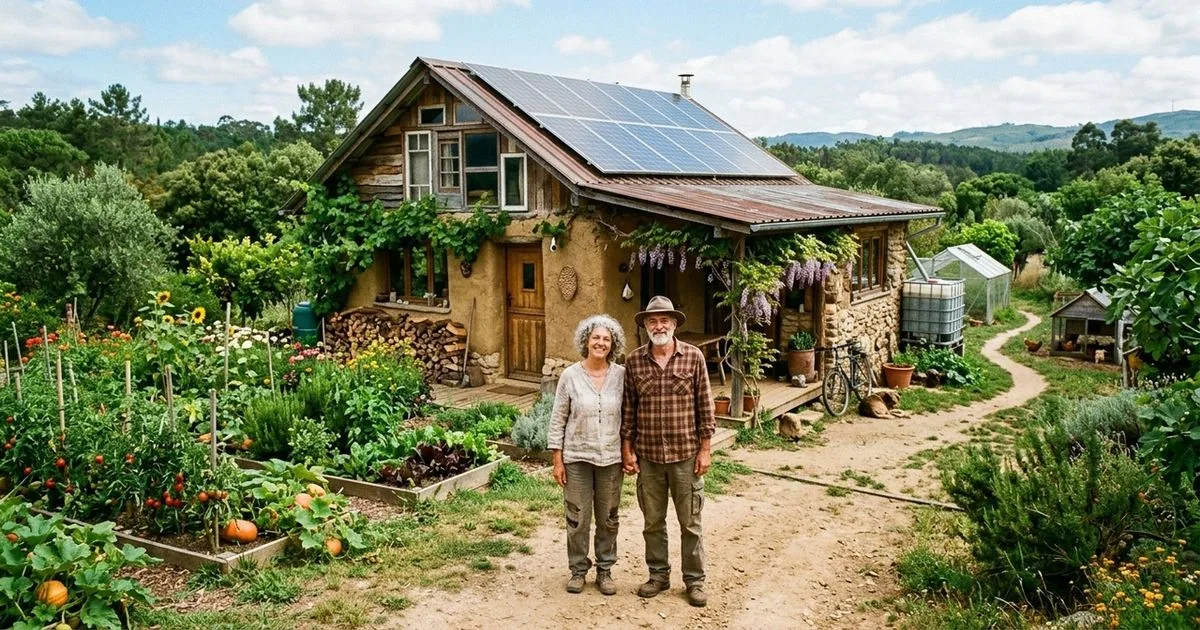 Casal usa bioconstrução, energia solar e tratamento de água para viver fora da rede