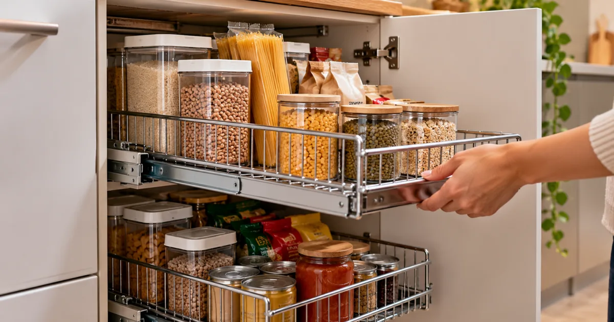 Como adaptar armários fundos para encontrar mantimentos com mais facilidade