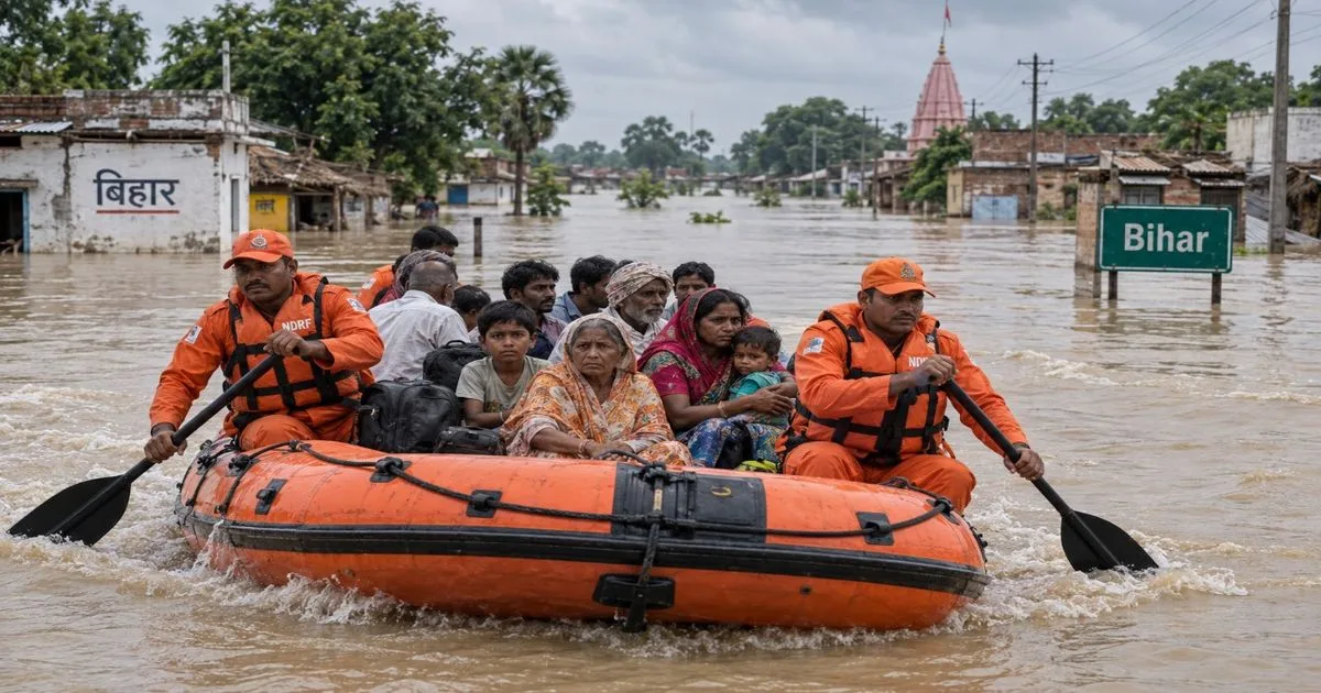 Rios Ganges e Kosi elevam risco de inundação em Bihar