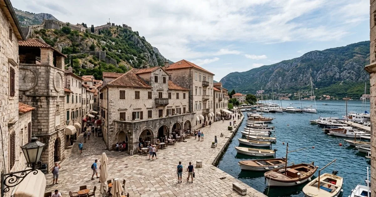 Kotor reúne herança marítima e arquitetura medieval na baía de Boka Kotorska
