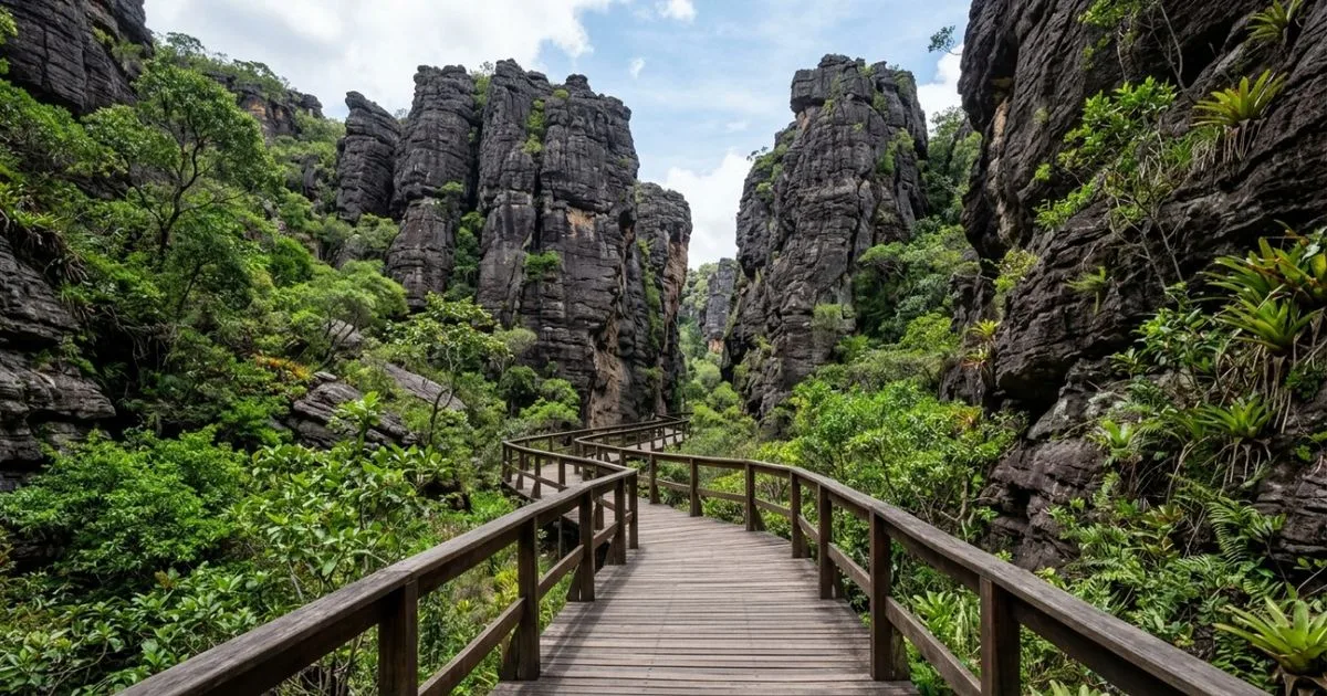 Parque do norte de Minas reúne cavernas, pinturas rupestres e formações calcárias