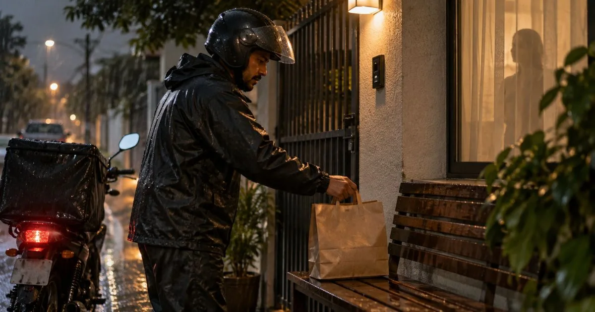 Entregador respeita instruções e cria rotina de confiança com cliente