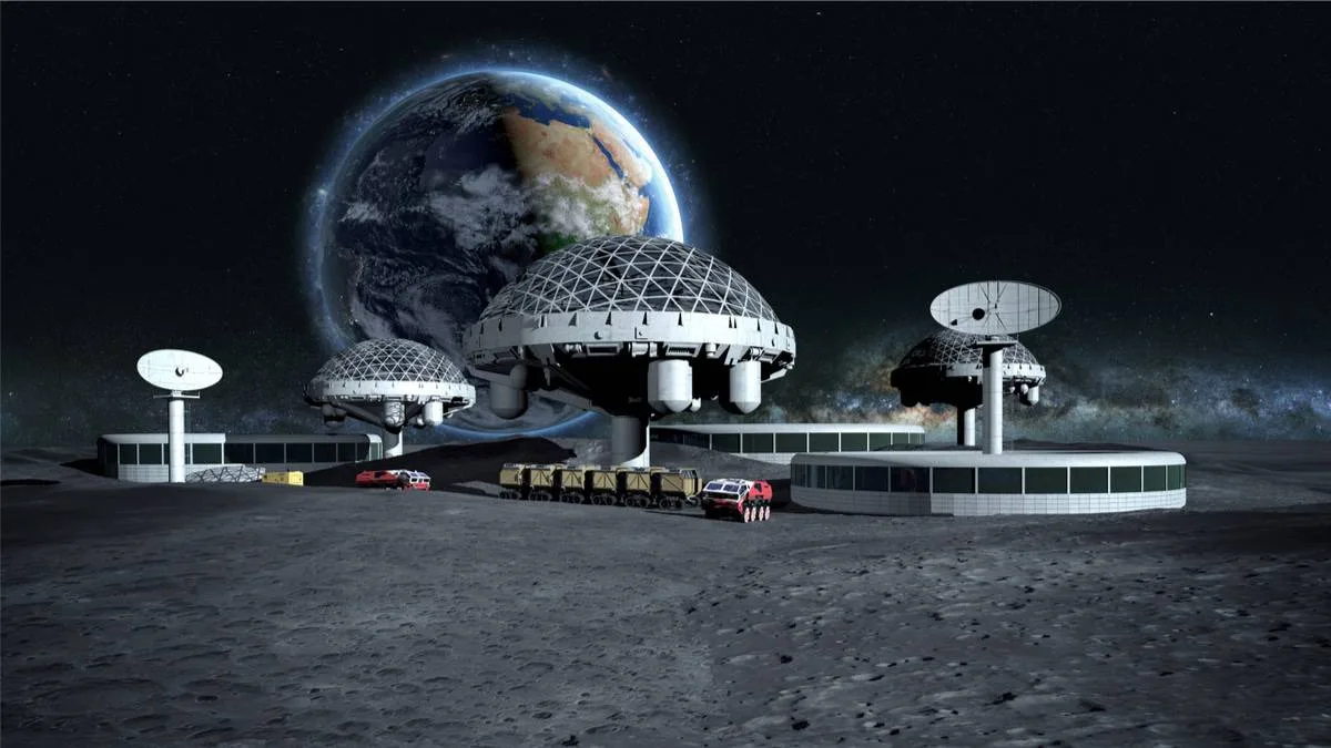 Água pode limitar cidade lunar de um milhão de moradores a pouco mais de um século
