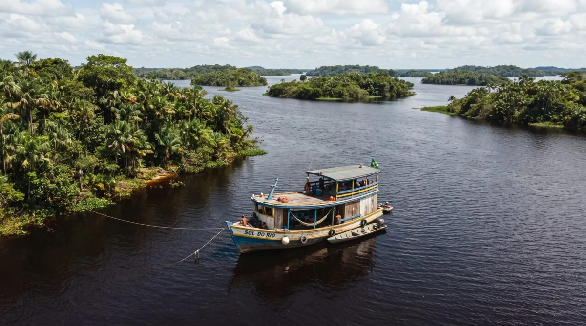 Novo Airão é porta de entrada para as ilhas do Rio Negro
