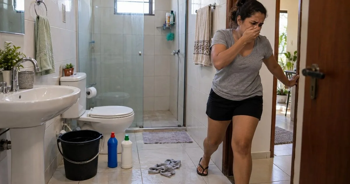 Cheiro forte interrompe limpeza e leva moradora a buscar orientação