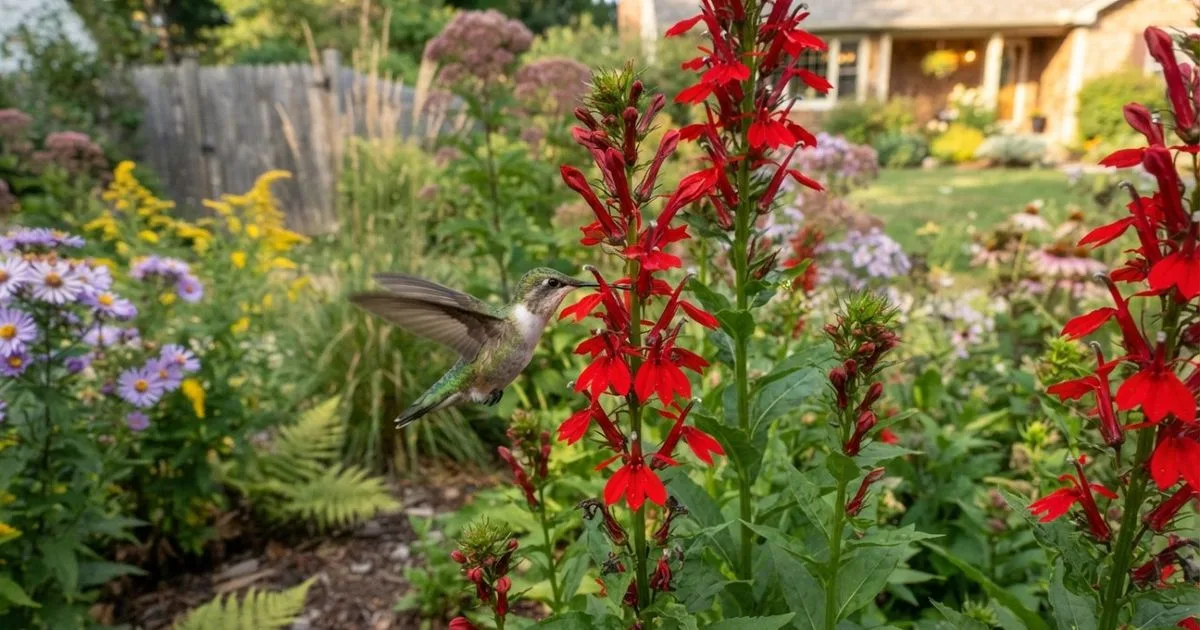 Lobelia cardinalis pode ajudar a levar néctar ao jardim em setembro