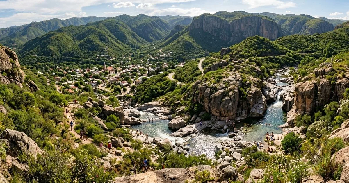 Tanti combina poços naturais, trilhas e uma queda de 115 metros em Córdoba