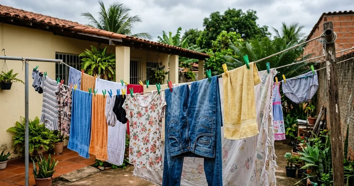 Secar roupas dentro de casa pode aumentar a umidade e favorecer o mofo